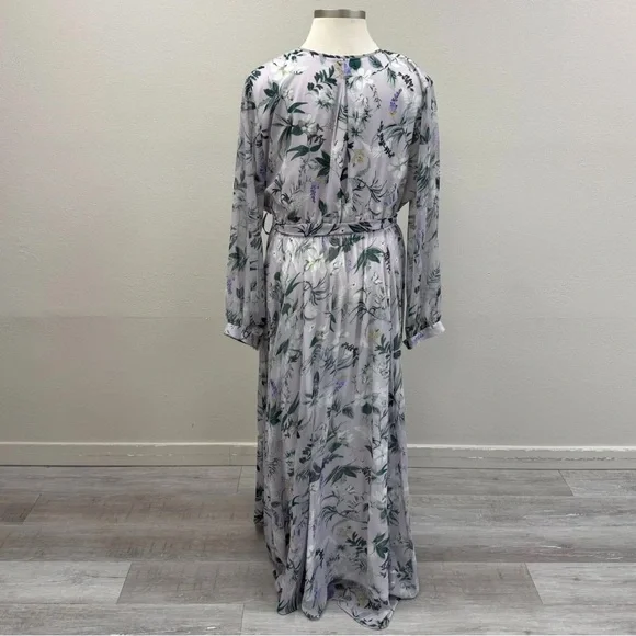 Ivy City Lavender Fields Floral Maxi Dress - Size 3X - Picture 5 of 7